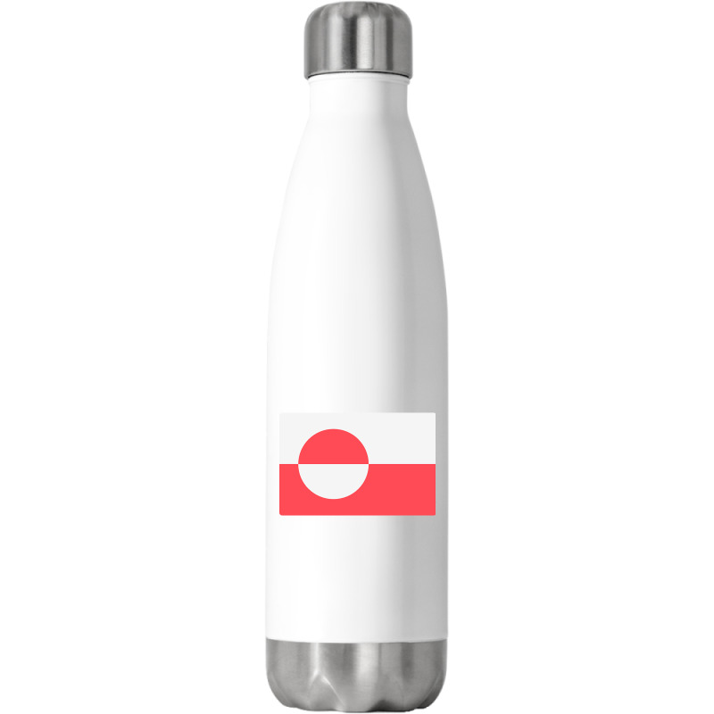 Awesome Greenland Flag Stainless Steel Water Bottle | Artistshot