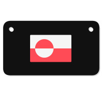 Awesome Greenland Flag Motorcycle License Plate | Artistshot