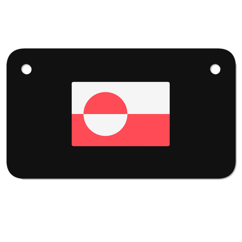 Awesome Greenland Flag Motorcycle License Plate | Artistshot