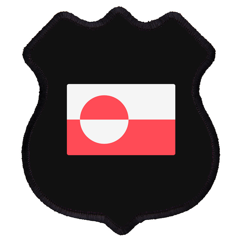 Awesome Greenland Flag Shield Patch | Artistshot