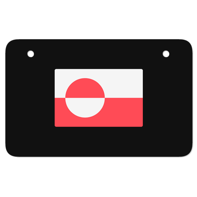 Awesome Greenland Flag Atv License Plate | Artistshot