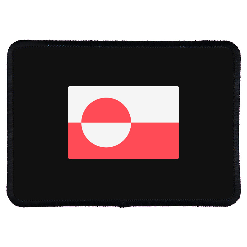 Awesome Greenland Flag Rectangle Patch | Artistshot