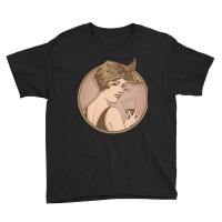 Lady Drinking Wine. Art Deco Style Illustration Design. Youth Tee | Artistshot