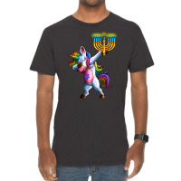 Jewnicorn Jewish Unicorn Cute Hanukkah Chanukkah Gift Vintage T-shirt | Artistshot