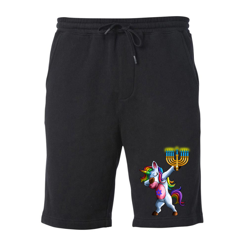 Jewnicorn Jewish Unicorn Cute Hanukkah Chanukkah Gift Fleece Short | Artistshot