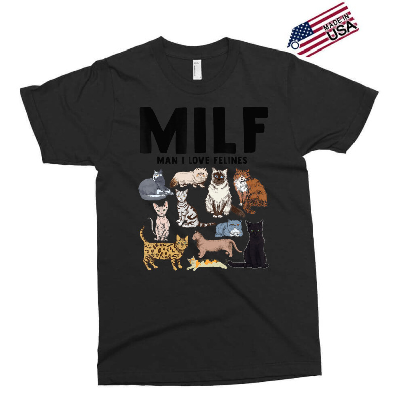 Milf Man I Love Felines Cat Vintage Exclusive T-shirt | Artistshot