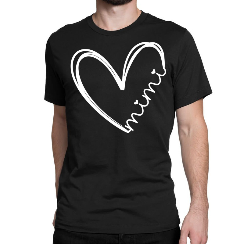 Mimi Heart For Grandma Mother Day Women Classic T-shirt by Min06 | Artistshot