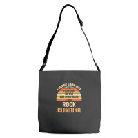 I'm Not Listening In My Head Funny Rock Climbing Gift Adjustable Strap Totes | Artistshot