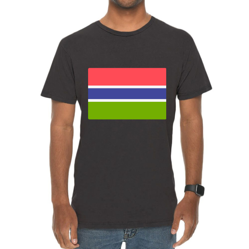 Awesome Gambia Flag Vintage T-shirt | Artistshot