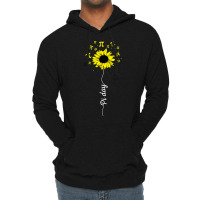 Happy Pi Day Mathematics Math Teacher Sunflower Lightweight Hoodie | Artistshot