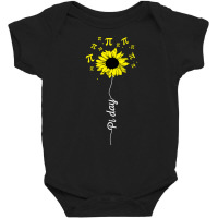 Happy Pi Day Mathematics Math Teacher Sunflower Baby Bodysuit | Artistshot