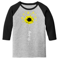 Happy Pi Day Mathematics Math Teacher Sunflower Youth 3/4 Sleeve | Artistshot