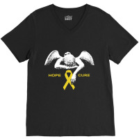 Endometriosis Awareness Hope Cure V-neck Tee | Artistshot
