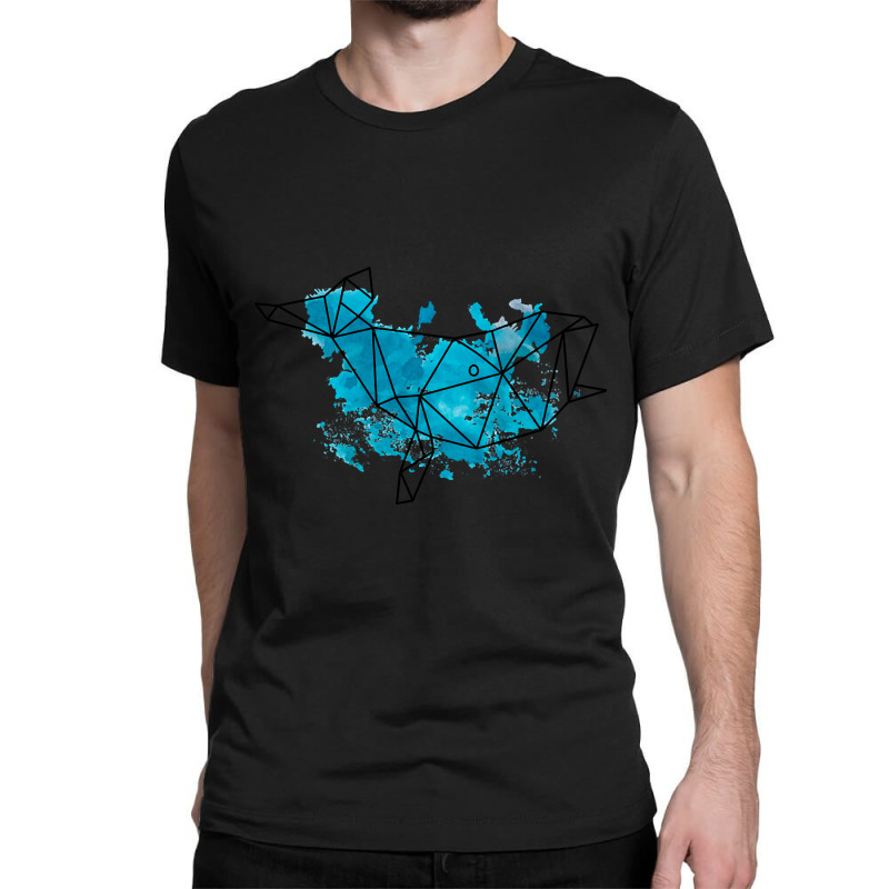 Geomtric Whale Classic T-shirt by Pannell Quintero | Artistshot