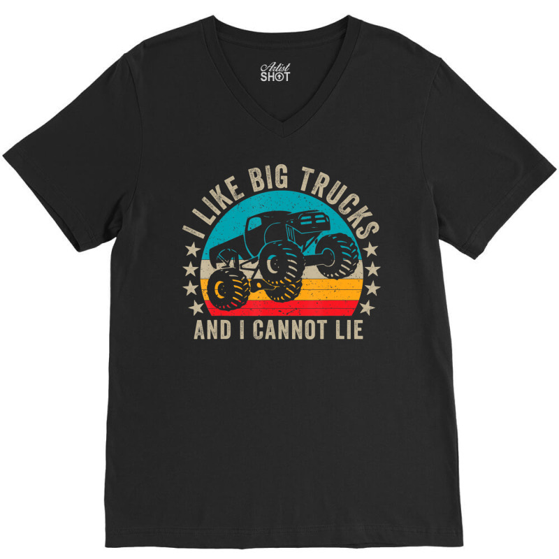 Monster Truck Boys Girls I Like Big Trucks And I Cannot Lie V-neck Tee | Artistshot