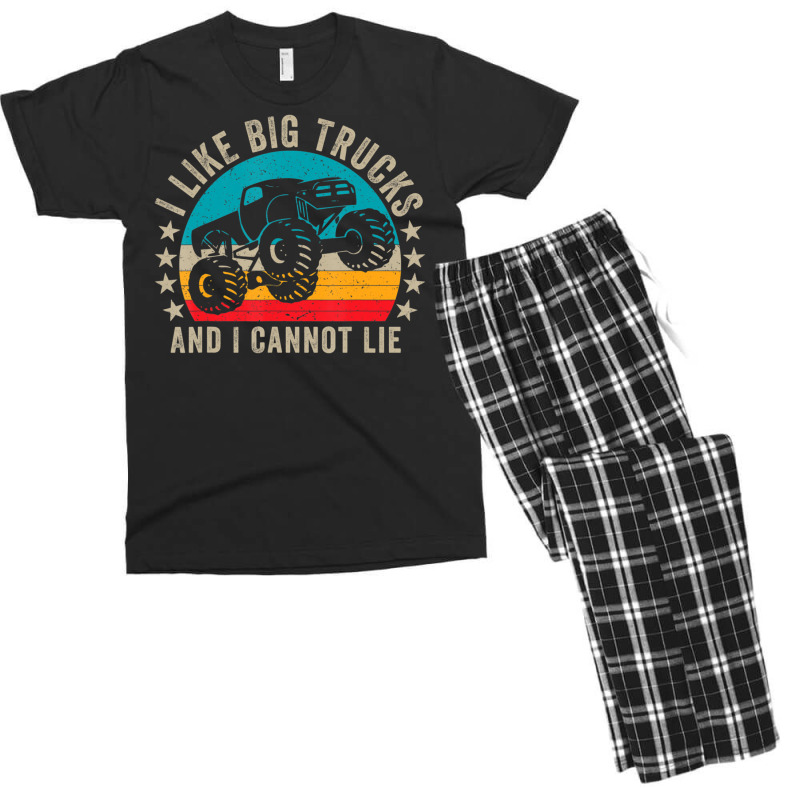 Monster Truck Boys Girls I Like Big Trucks And I Cannot Lie Men's T-shirt Pajama Set | Artistshot