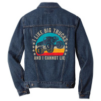 Monster Truck Boys Girls I Like Big Trucks And I Cannot Lie Men Denim Jacket | Artistshot