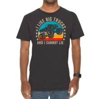 Monster Truck Boys Girls I Like Big Trucks And I Cannot Lie Vintage T-shirt | Artistshot