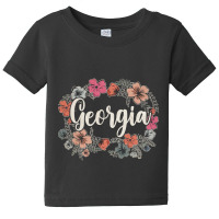 Georgia Proud Name Birthday 70s 80s 90s Vintage Style Baby Tee | Artistshot