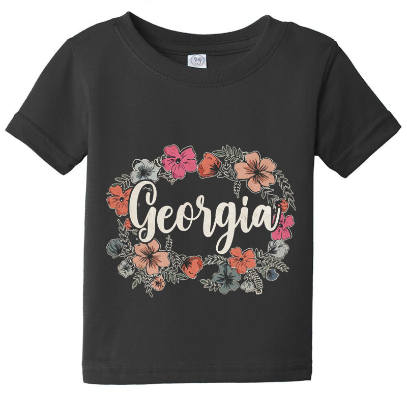 Georgia Proud Name Birthday 70s 80s 90s Vintage Style Baby Tee by Box Bingham | Artistshot