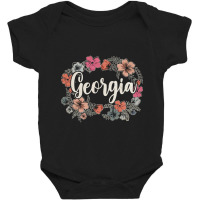 Georgia Proud Name Birthday 70s 80s 90s Vintage Style Baby Bodysuit | Artistshot