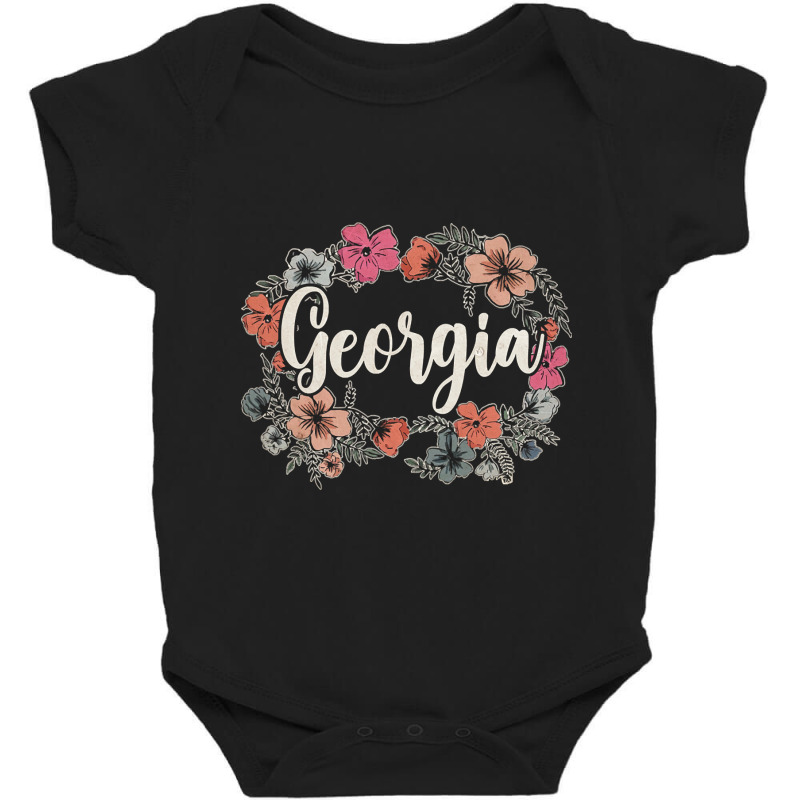 Georgia Proud Name Birthday 70s 80s 90s Vintage Style Baby Bodysuit by Box Bingham | Artistshot