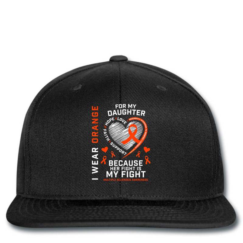 Ms Fight Daughter Multiple Sclerosis Awareness Printed hat by Min09 | Artistshot