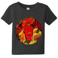 Gold And Red Coffee In Japan Baby Tee | Artistshot