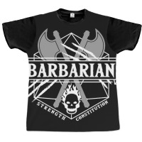 Barbarian (white) Graphic T-shirt | Artistshot