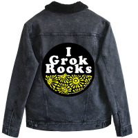 Grok Unisex Sherpa-lined Denim Jacket | Artistshot