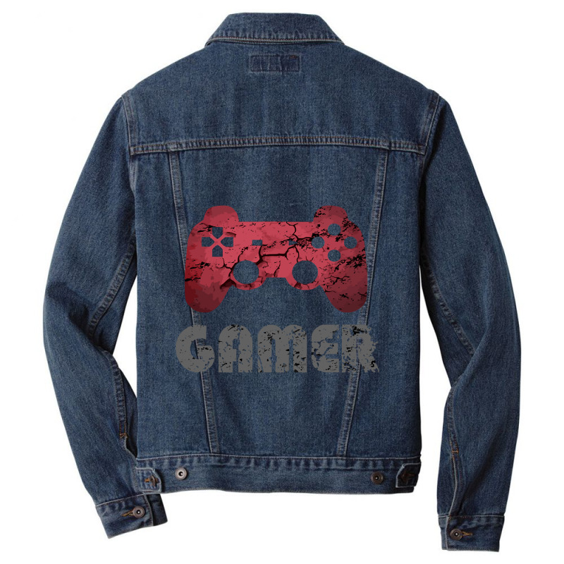 Gamer Vintage Retro Video Games Fan Gift Boys Teens Men Denim Jacket | Artistshot