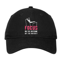 Gymnastics Focus On The Outcome Bars Beam Gymnast Adjustable Cap | Artistshot