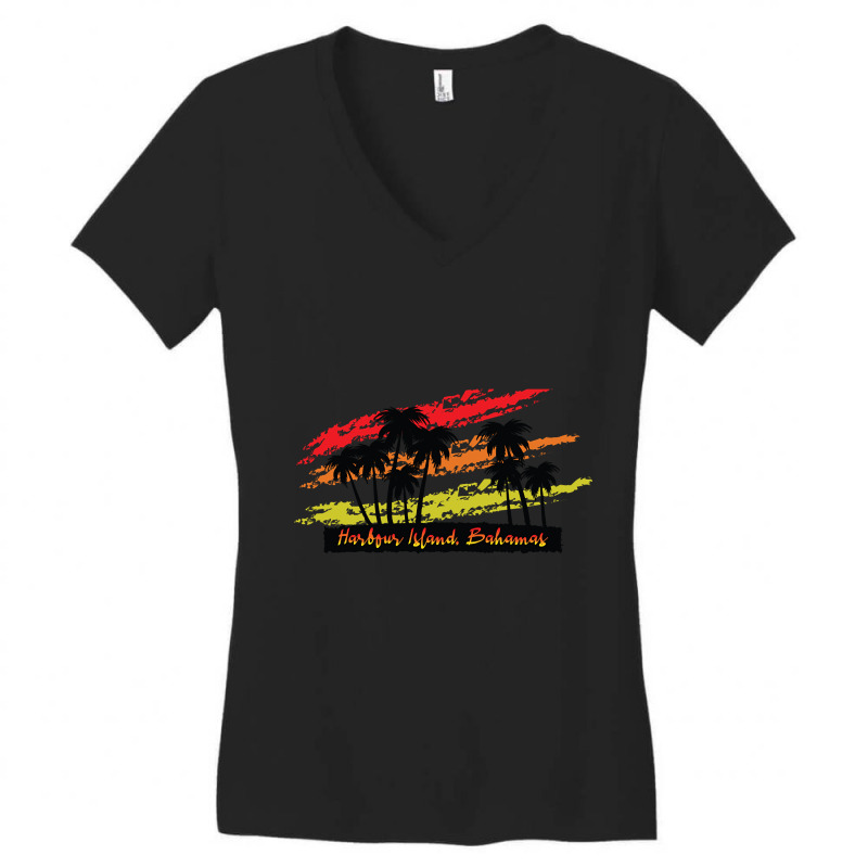 Harbour Island Bahamas (2) Women's V-Neck T-Shirt by Jerhogen528 | Artistshot