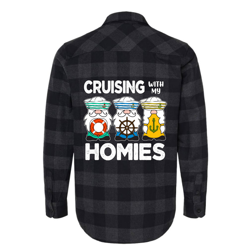 Summer Trip Cruising With My Homies Gnomes Cruising Squad Flannel Shirt. By  Artistshot