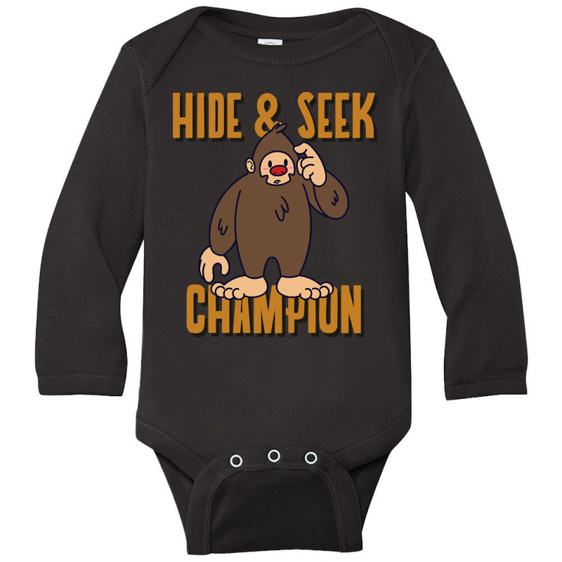 Hide & Seek Long Sleeve Baby Bodysuit by Pannell Quintero | Artistshot