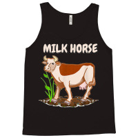 Milk Horse Funny Cow Wrong Animal Name Joke Tank Top | Artistshot