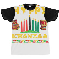 Happy Kwanzaa Kinara, Mishumaa With 7 Principles T Shirt Graphic T-shirt | Artistshot