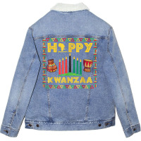 Happy Kwanzaa Kinara, Mishumaa With 7 Principles T Shirt Unisex Sherpa-lined Denim Jacket | Artistshot