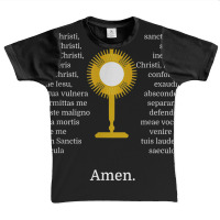 Anima Christi Tshirt Soul Of Christ Sanctify Catholic Latin Graphic Youth T-shirt | Artistshot