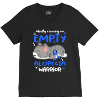 Mostly Running On Empty Alopecia Warrior-1ml0k V-neck Tee | Artistshot