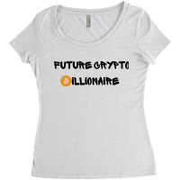 Future Crypto Billionaire Bitcoin Women's Triblend Scoop T-shirt | Artistshot