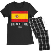 Molina De Segura Spain Es Flag City Top Bandera Ropa Women's Pajamas Set | Artistshot