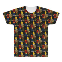 Real Love Bert And Ernie All Over Men's T-shirt | Artistshot