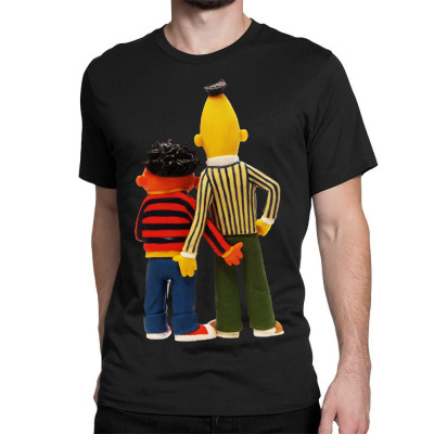 Real Love Bert And Ernie Classic T-shirt Designed By Jurdex Tees