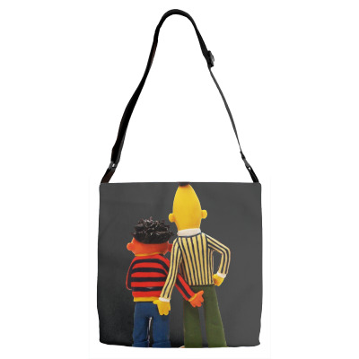 Real Love Bert And Ernie Adjustable Strap Totes Designed By Jurdex Tees