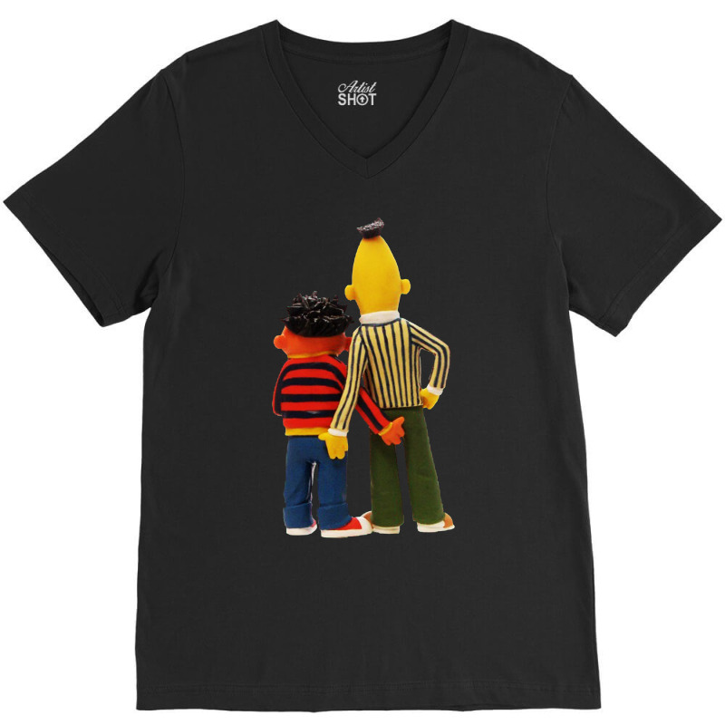 Real Love Bert And Ernie V-neck Tee | Artistshot