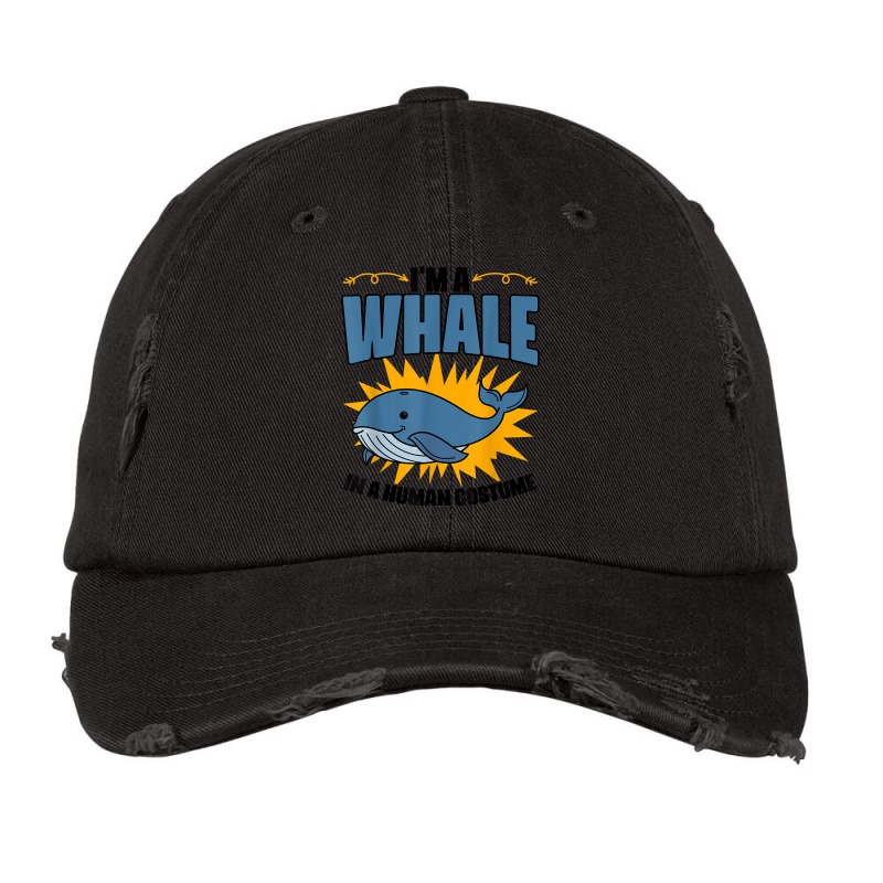 Funny Whale Marine Mammal Animal Sea Life Marine Biologist T Shirt Vintage Cap | Artistshot