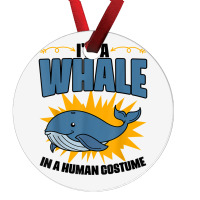 Funny Whale Marine Mammal Animal Sea Life Marine Biologist T Shirt Ornament | Artistshot