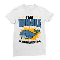 Funny Whale Marine Mammal Animal Sea Life Marine Biologist T Shirt Ladies Fitted T-shirt | Artistshot