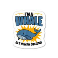 Funny Whale Marine Mammal Animal Sea Life Marine Biologist T Shirt Sticker | Artistshot